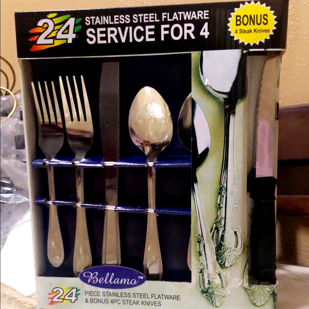 Bellamo stainless steel flatware set